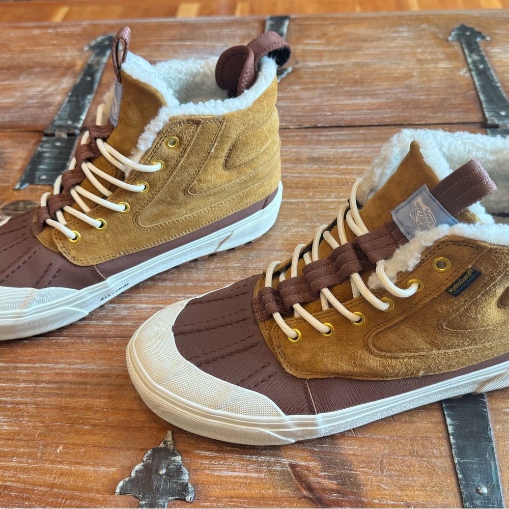 Vans HydroGuard Brown and White Sneakers - Picture 3 of 10